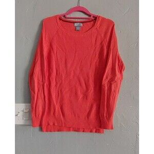 JCP Sweater Women's L ,Red, Cotton, Nylon,Modal And Wool Material,17 Inch Of Arm